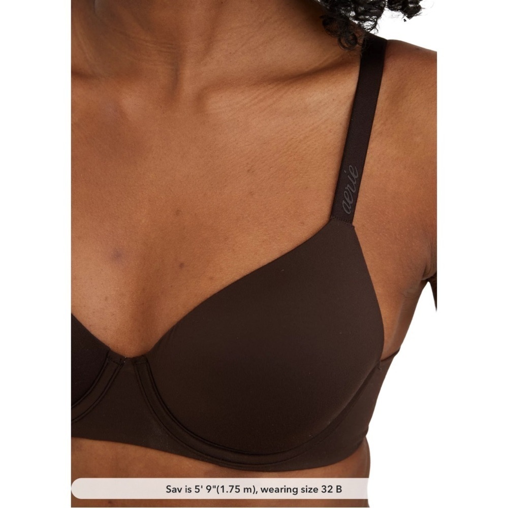 Aerie Smoothez Full‎ Coverage Lightly Lined Bra 36D Brown